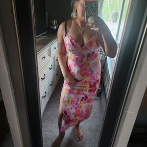 SHEIN Multicolor Floral Slip Dress